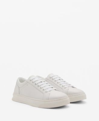 MANGO - Men's Leather Panel Sneakers