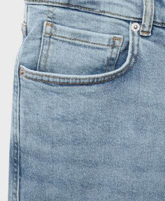 Men's Slim-Fit Denim Bermuda Shorts