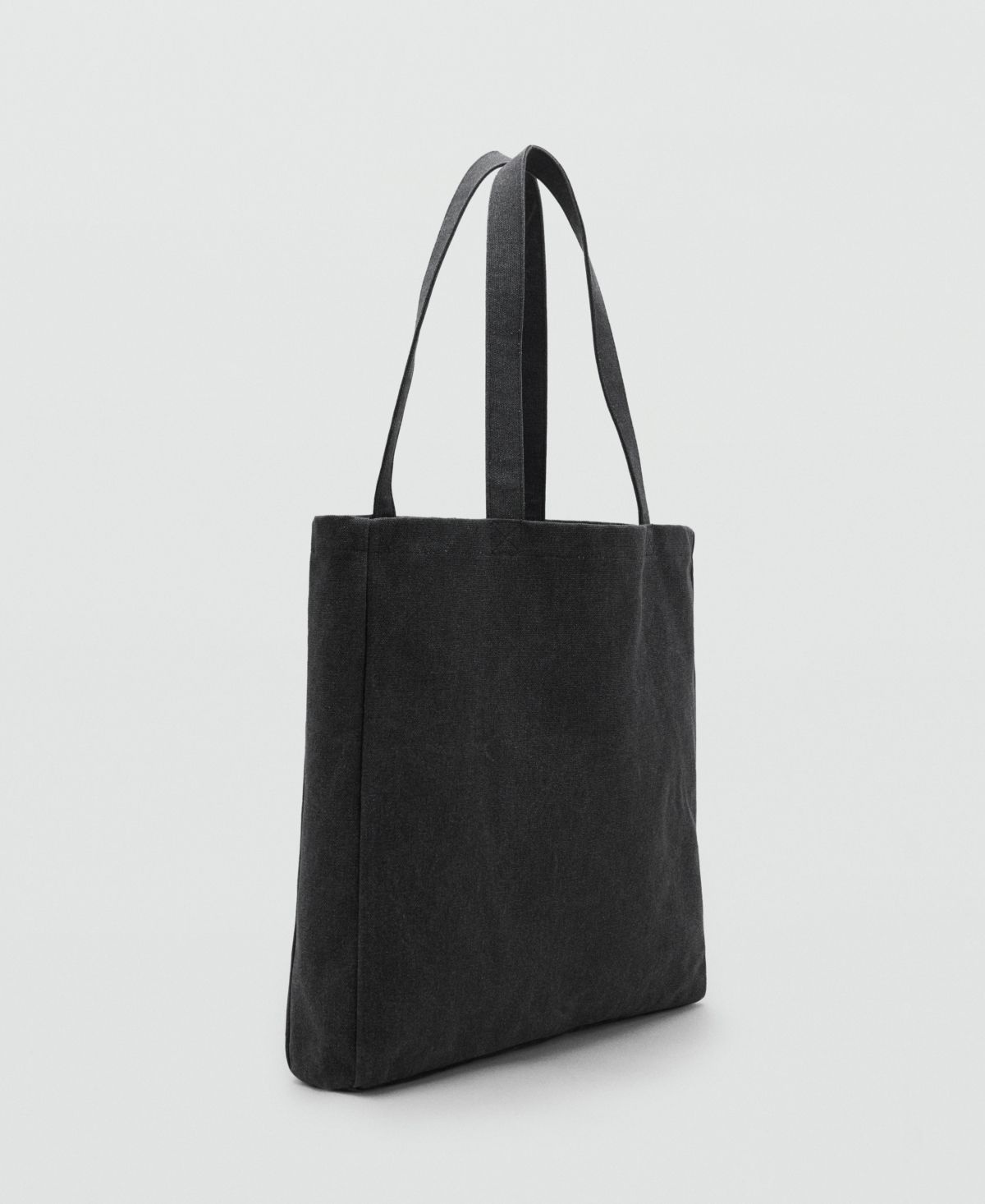 Mango Men's Cotton Tote Bag In Black