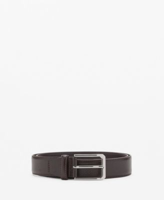 MANGO - Men's Beaten Leather Belt