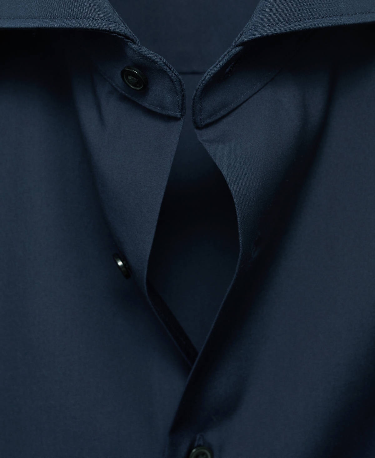 Mango Slim Fit Cotton Poplin Button-up Shirt In Black
