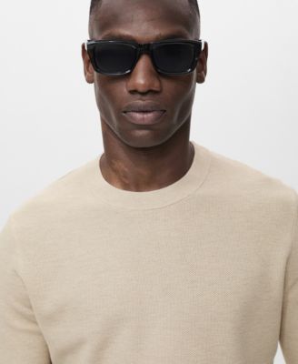 Men's Microstructure Cotton Knitted Sweater