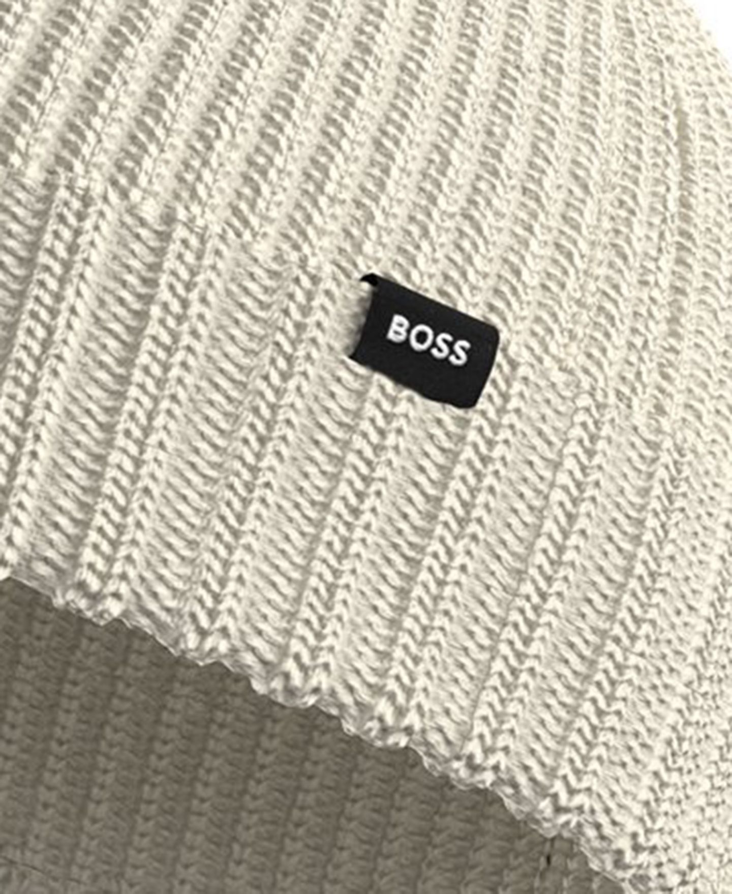 Мужской головной убор Hugo Boss Ribbed Hat, цвет: Бежевый — фото 2