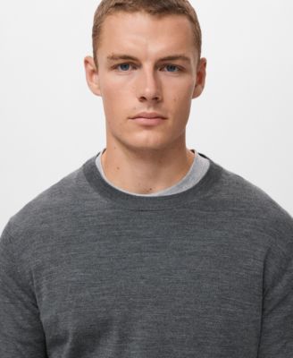 Men's Wool Round-Neck Sweater