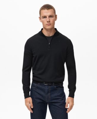 MANGO - Men's Perkins Neck Wool Sweater