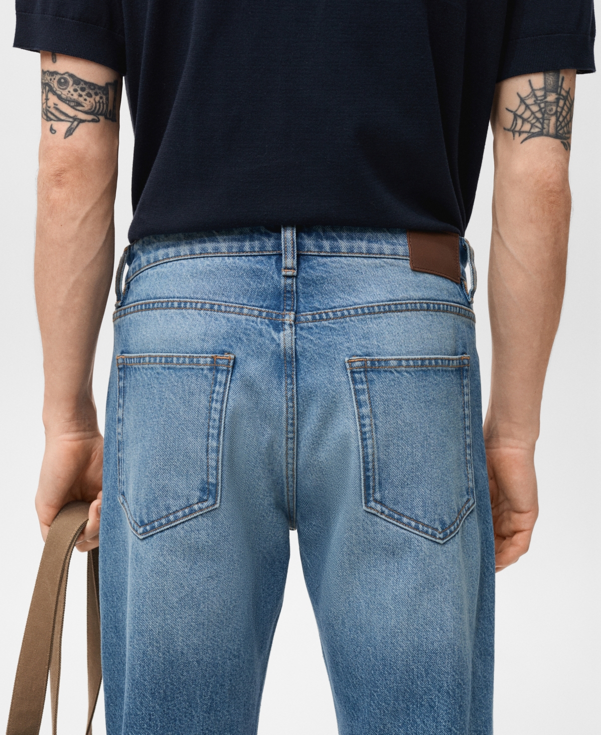 Mango Bob Regular Fit Jeans In Blue