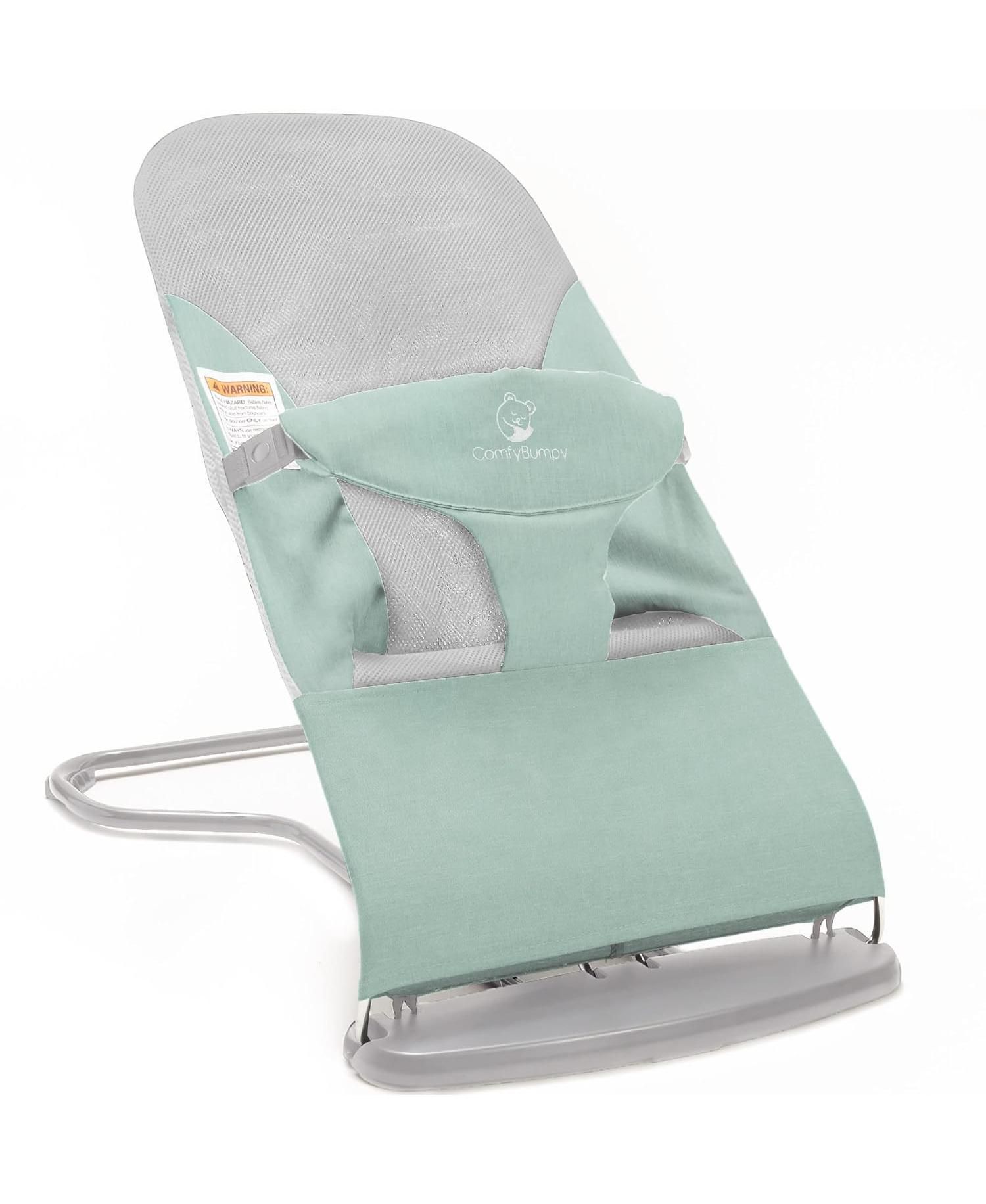 Kids Portable 2 in 1 Bouncer – Versatile Bouncer Chair Bouncer with Ergonomic Support to Use, Oatmeal