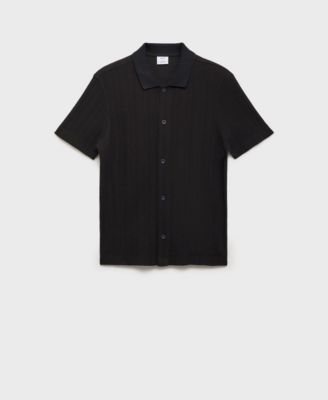 Men's Structured Knitted Shirt