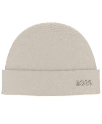 Men's Waffle Logo Detail Beanie