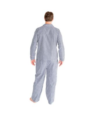 Men's Organic Cotton Poplin Button Down Long Sleeve Pajama Set