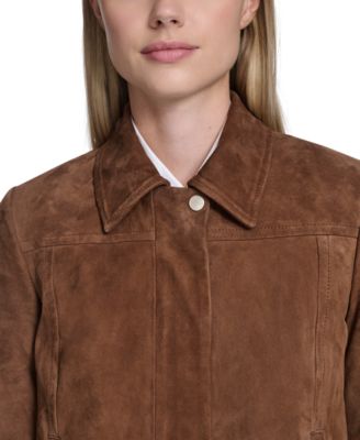 Women's Zip Front Suede Jacket