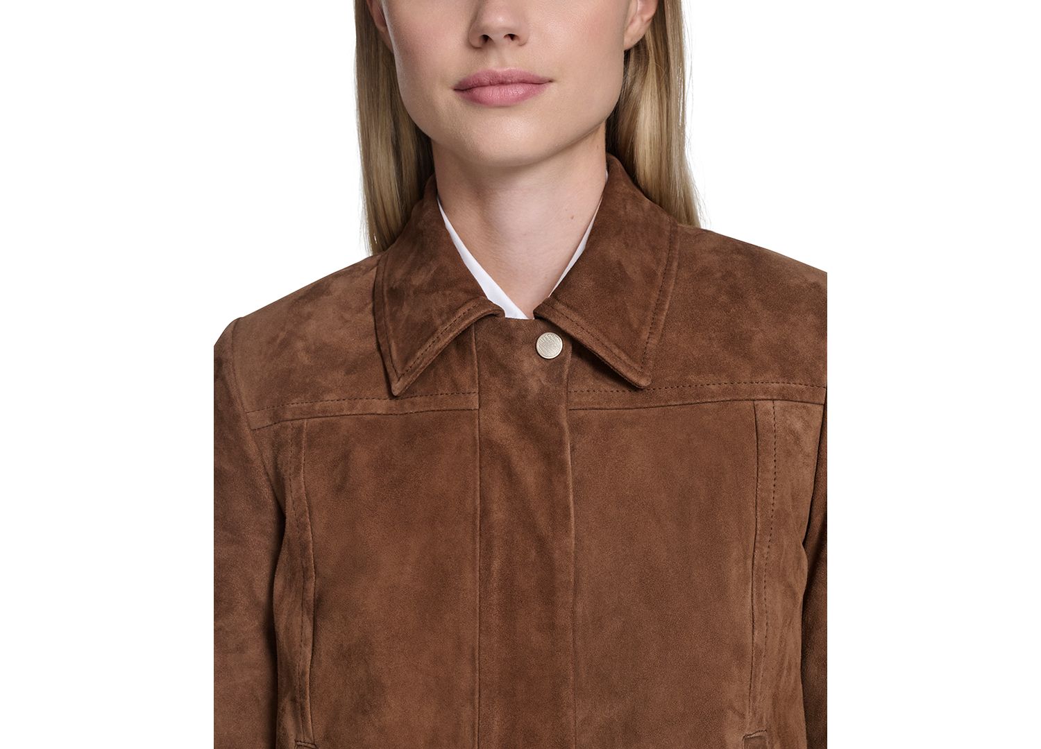 Women's Zip Front Suede Jacket