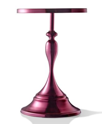 Knoll 16" Metal Round End Table with Pedestal Base