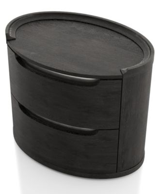 Addeso 24.5" Solid Wood 2-Drawer Nightstand