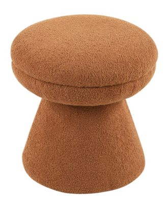 Silas 18" Mushroom Upholstered Ottoman