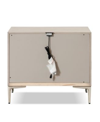 Fable 24" Solid Wood 2-Drawer Nightstand with USB Port