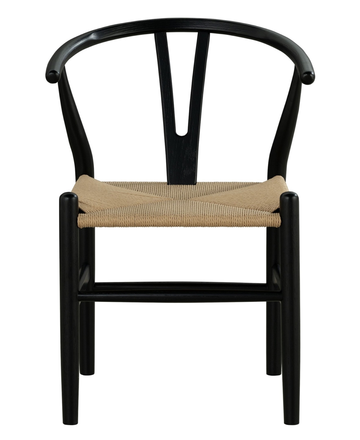 Furniture Of America 2-pc. Farre Solid Wood Rounded Side Chair Set In Black