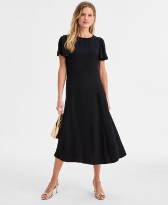 On 34th - Women's Flutter-Sleeve Midi Dress