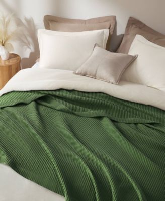 Waffle Weave Cotton Blanket, Full/Queen
