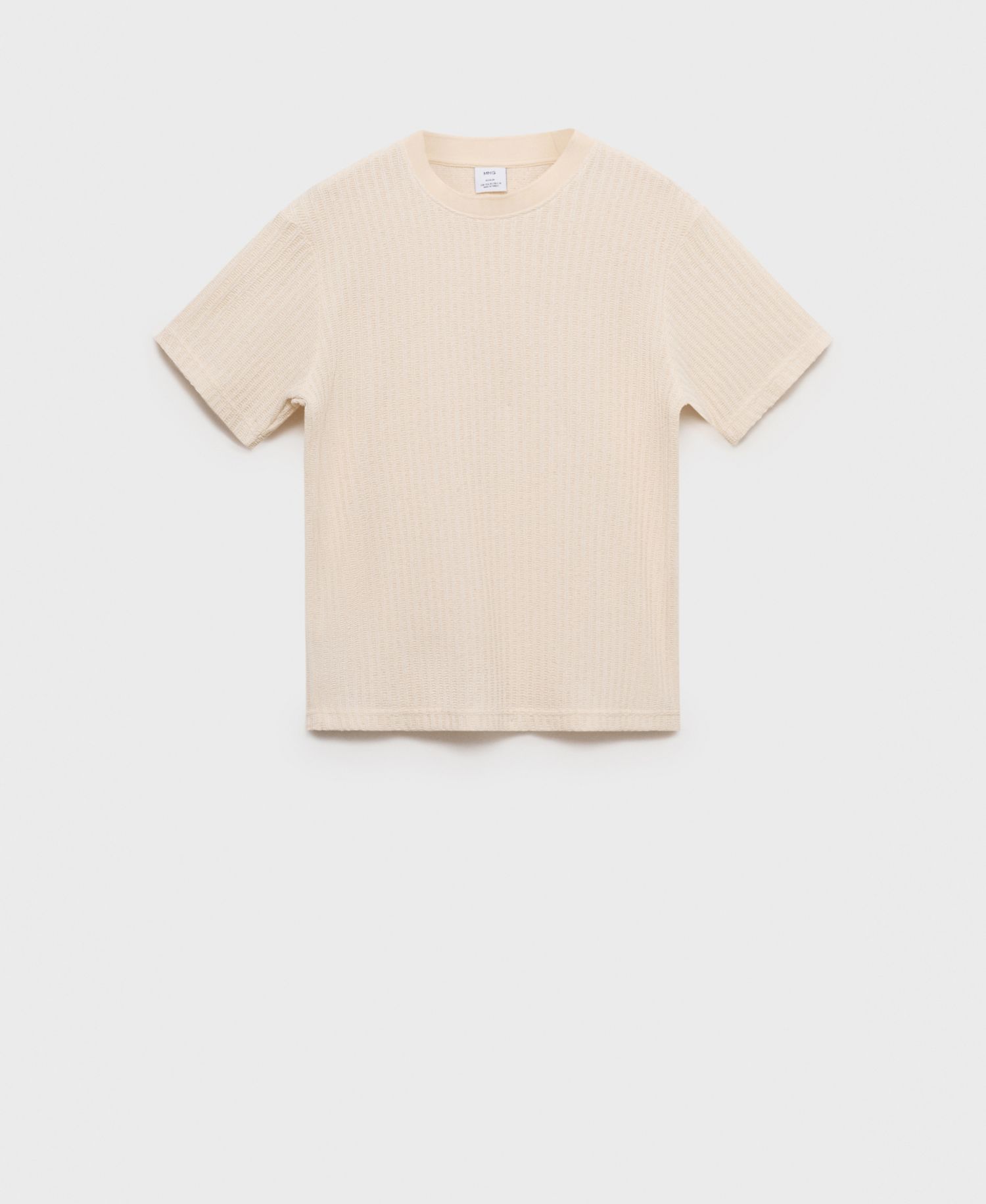 Men's Ribbed Knit T-Shirt