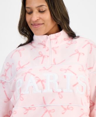 Trendy Plus Size Paris Polar Fleece Sweatshirt
