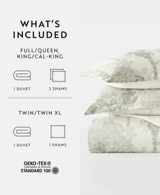 Timeless Pattern Reversible 3-Pc. Duvet Cover Set, Full/Queen