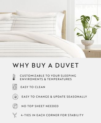 Timeless Pattern Reversible 3-Pc. Duvet Cover Set, Full/Queen