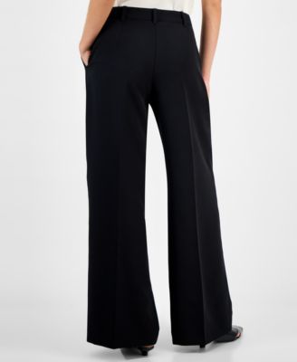 Women's Pleated Wide-Leg Pants