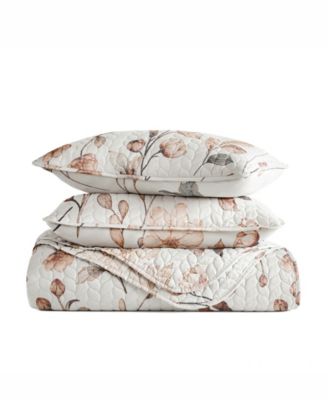 Russet Floral Reversible 2-Pc. Quilt Set, Twin/Twin XL