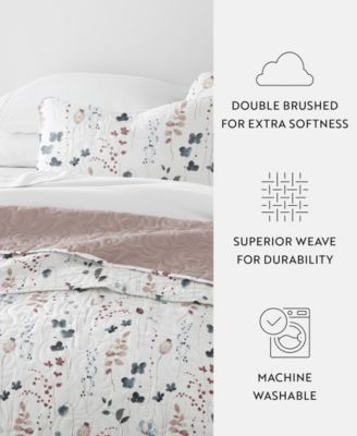 Poppy Bloom Reversible 2-Pc. Quilt Set, Twin/Twin XL