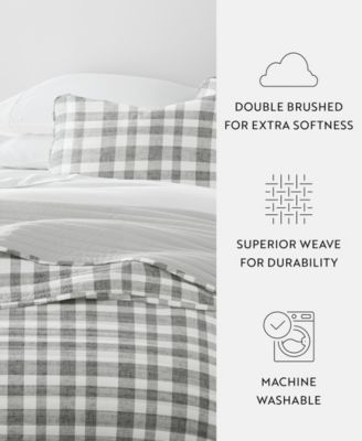 Watercolor Plaid Reversible 2-Pc. Quilt Set, Twin/Twin XL