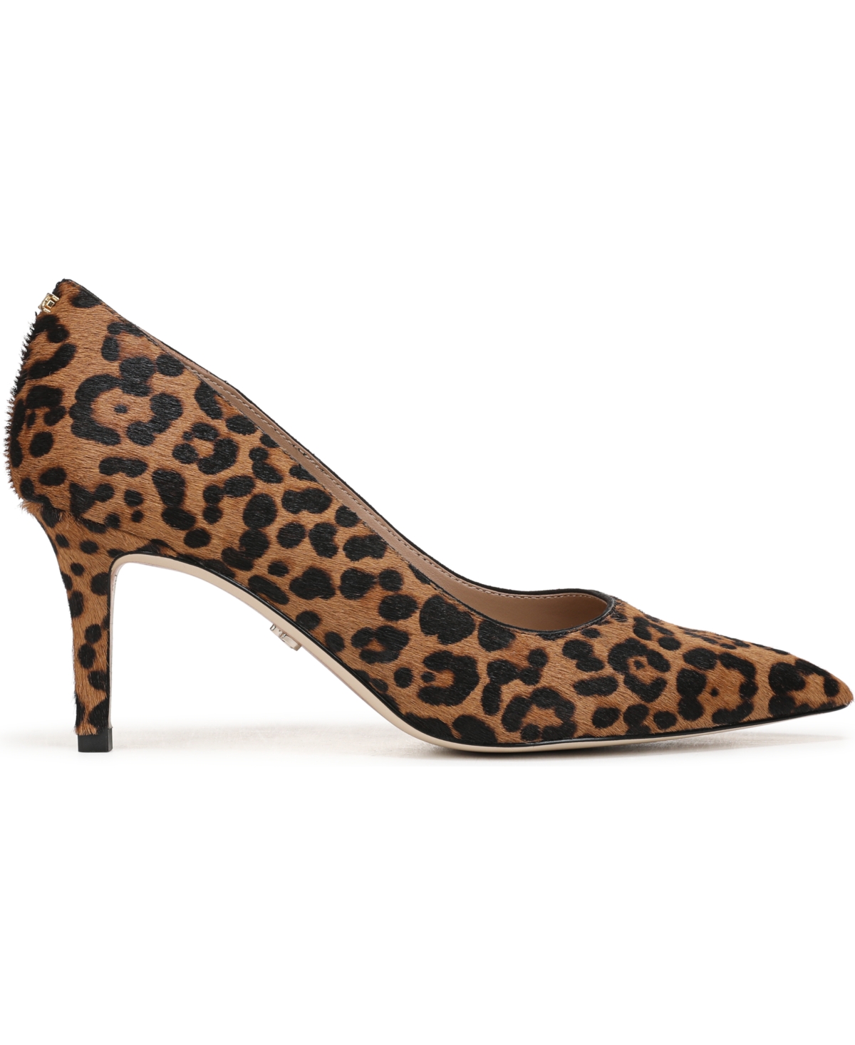 Sam Edelman Vienna Pointed Toe Pump Granada Tan Leather In Animal Print