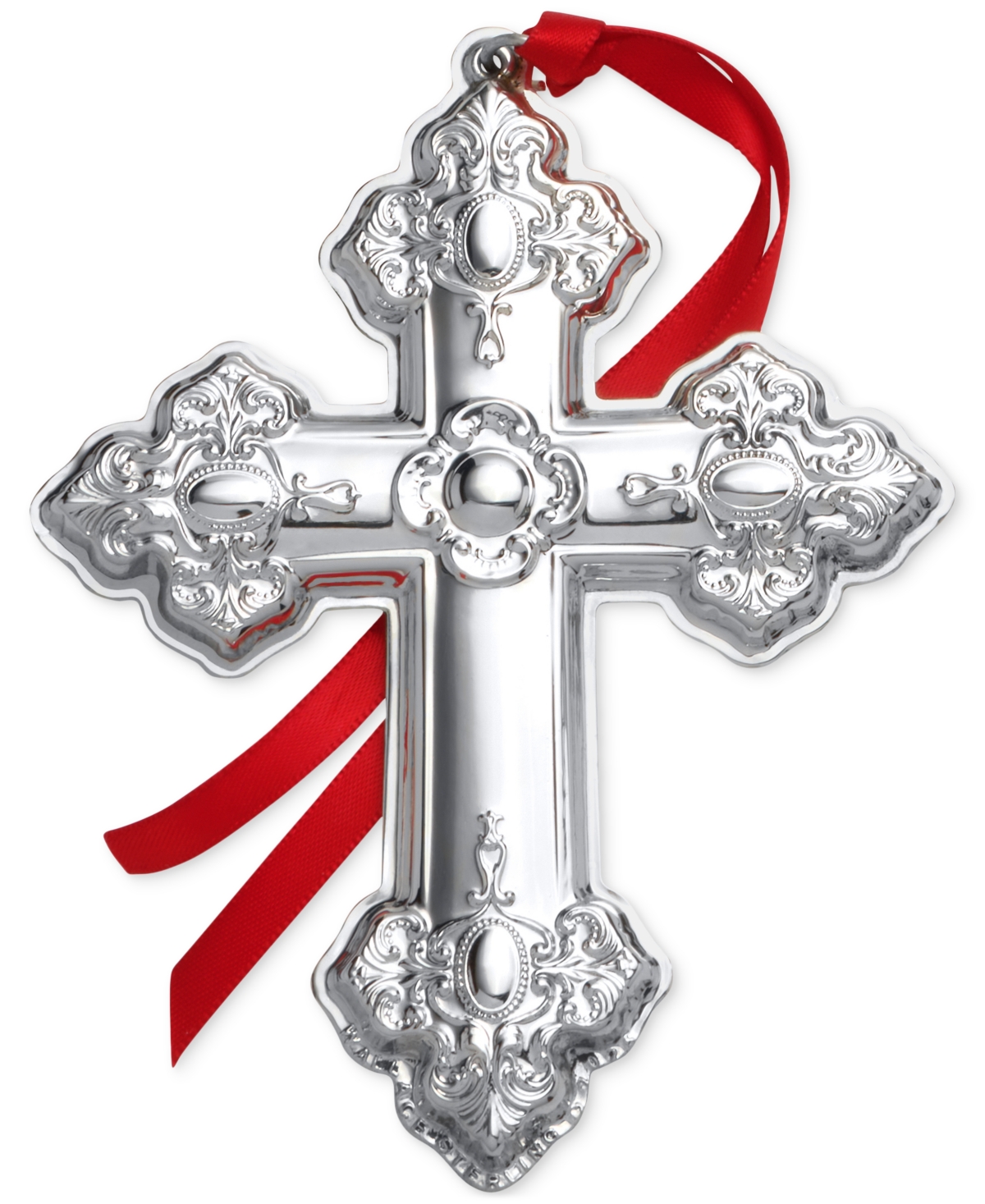 Wallace 2025 Sterling Silver Grande Baroque Cross Ornament, 30th Edition In Silver