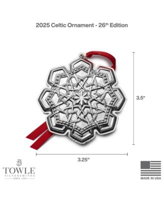 2025 Sterling Silver Celtic Ornament, 26th Edition