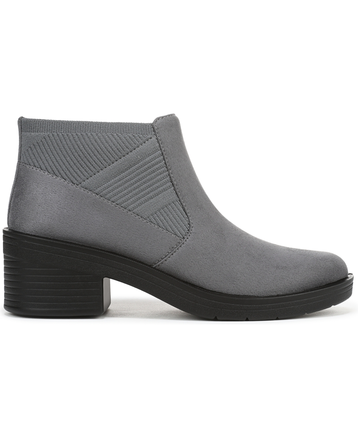 Lifestride Outlook Knit Ankle Boot In Gray