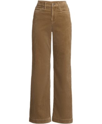 Women's Plus Size High Rise Wide Leg Corduroy Pants