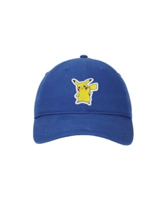 Pikachu Printed Patch Blue Unstructured Baseball Cap
