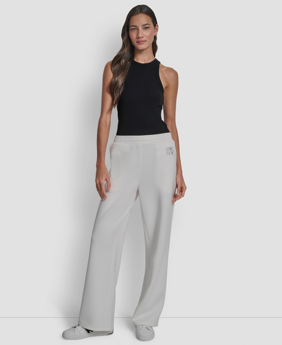 Dkny Women's Scuba Pull-on Pants In White