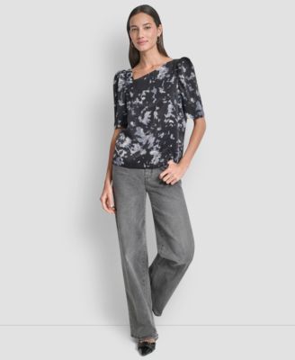 Women's Short Sleeve Printed Top