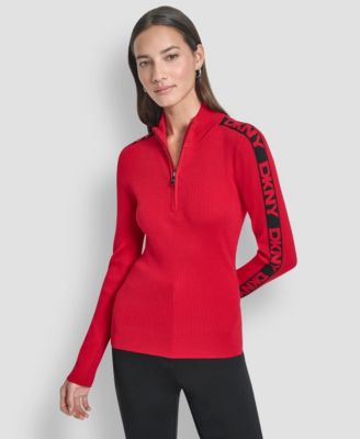 Women's Quarter Zip Mock Neck Sweater