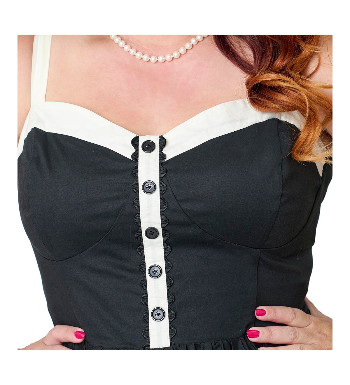 Unique Vintage Plus 1950s Sleeveless Swing Dress