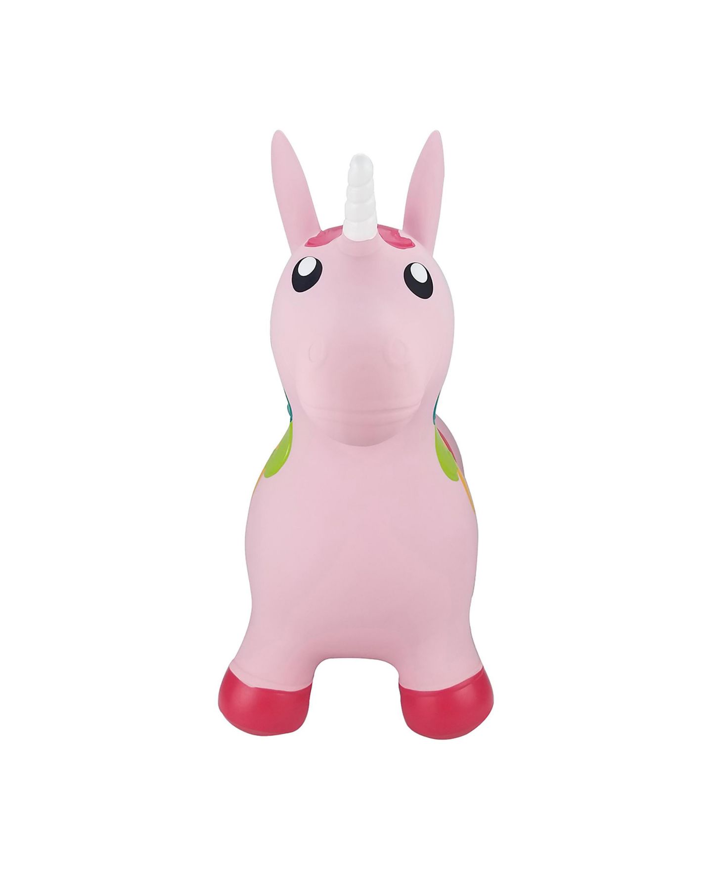 Детская игрушка BounceZiez Pink Unicorn Inflatable Ride-On Hopper, 110 Lbs Capacity, Ages 3+, цвет: Розовый — фото 4