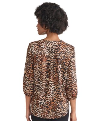 Petite V-Neck Blouse