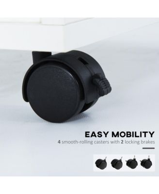 Rolling File Storage Cabinet Document Shelf Drawer Home Office