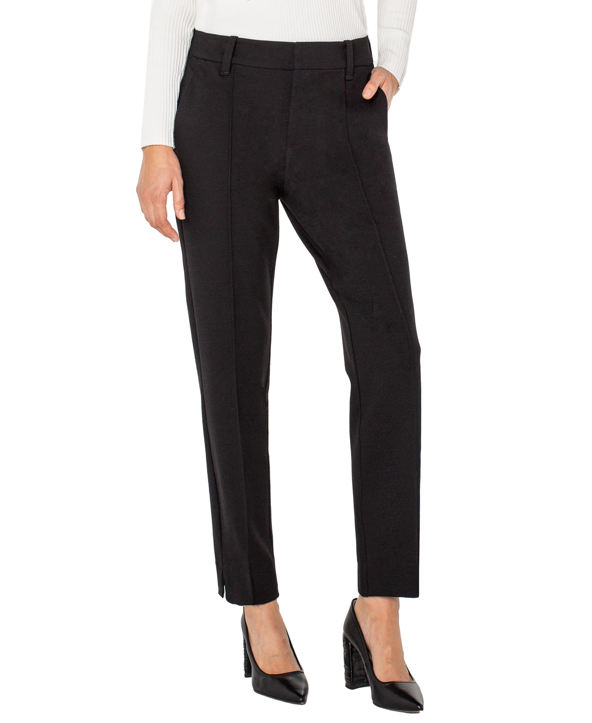 Liverpool Los Angeles Gemma Slim Pants In Black