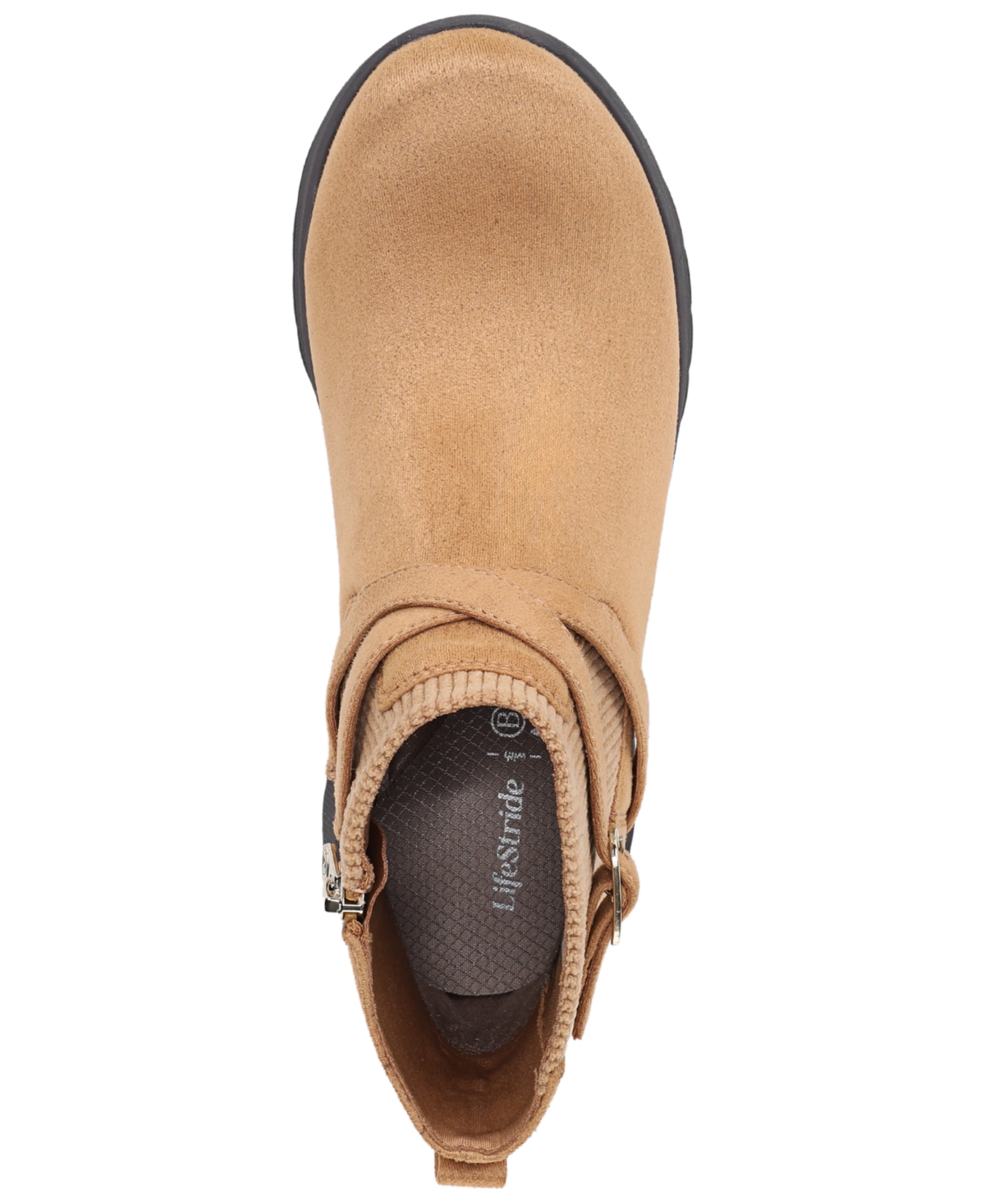 Lifestride Gates Wedge Bootie In Brown