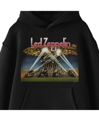 Searchlight Poster Long Sleeve Youth Black Hooded Sweatshirt-XS
