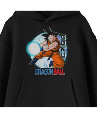 Dragon Ball Goku Kamehameha Blast Youth Black Long Sleeve Hooded Sweatshirt-XXL