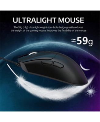 Wireless Gaming Mouse,Tri-Mode Connection (2.4G/Wired/BT5.2),55g Lightweight,18K DPI Optical Sensor, 20 Million Key Life,Ergonomic Design,for PC/Laptop/Win/Mac