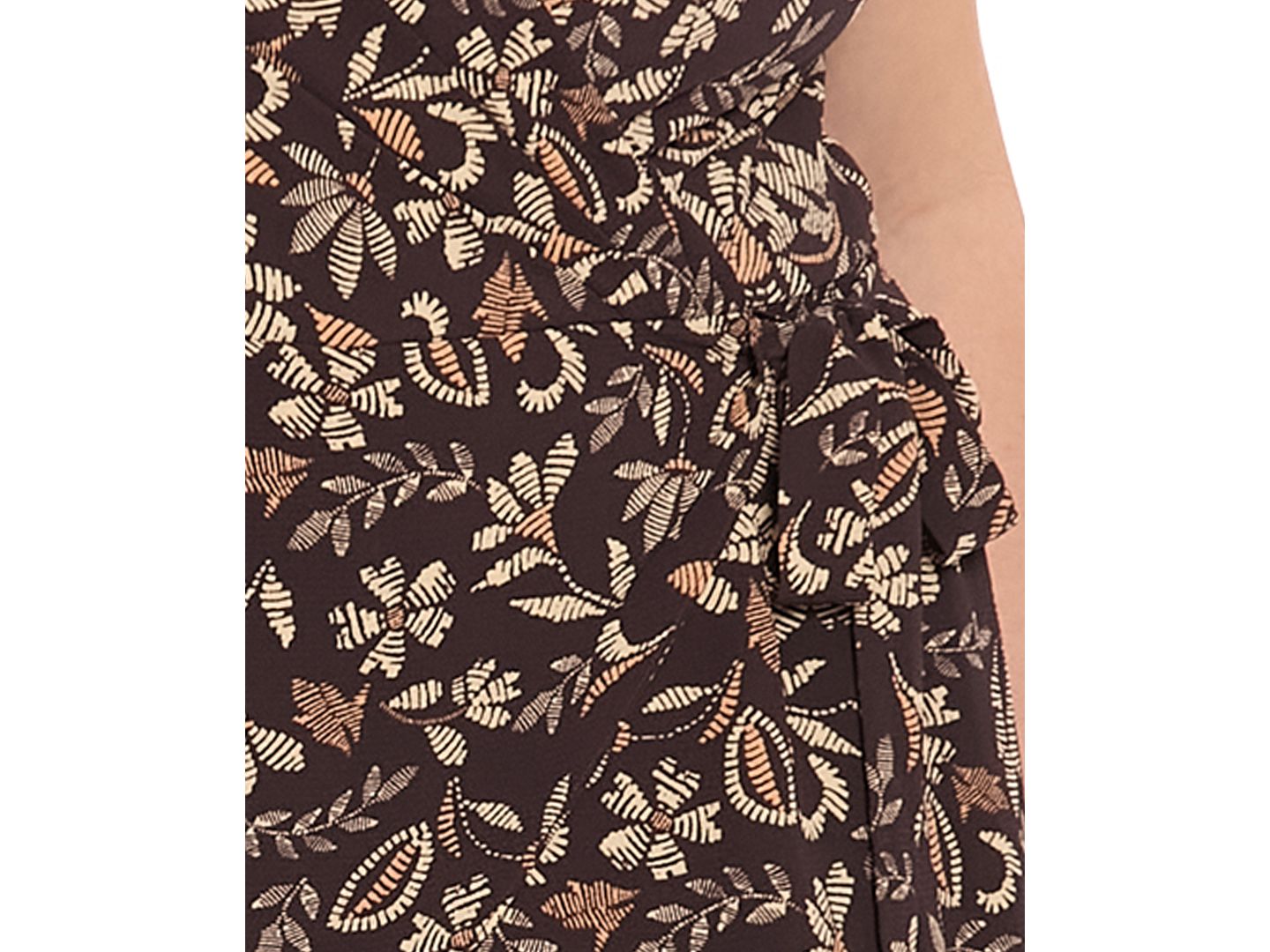Женский комбинезон London Times Plus Size Printed Walk-Through Jumpsuit, цвет: Brnbge — фото 3